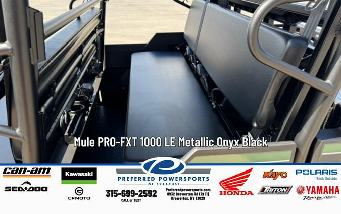 2026 Kawasaki Mule PRO-FXT 1000 LE Metallic Onyx Black