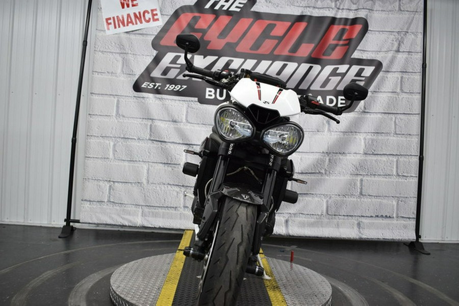 2019 Triumph Speed Triple RS Crystal White Metallic