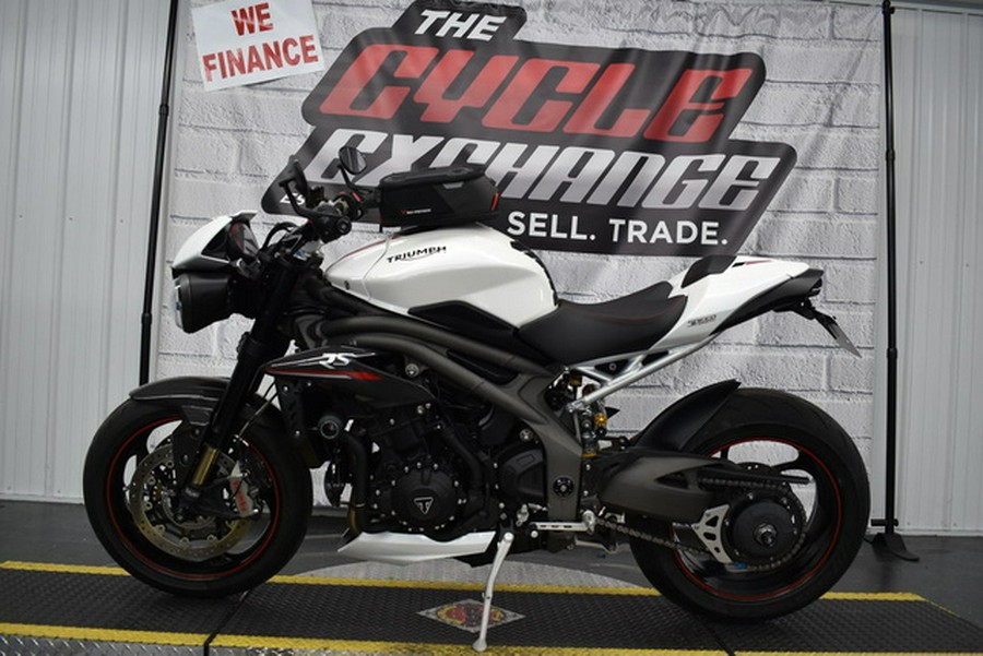 2019 Triumph Speed Triple RS Crystal White Metallic