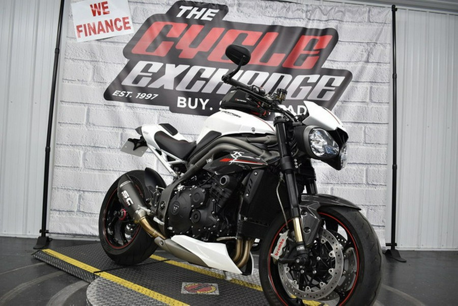 2019 Triumph Speed Triple RS Crystal White Metallic
