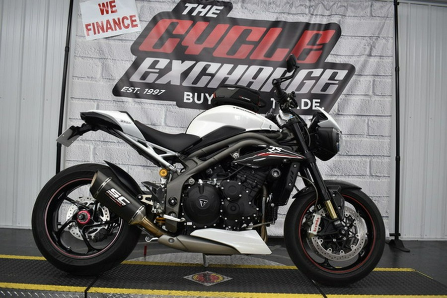 2019 Triumph Speed Triple RS Crystal White Metallic
