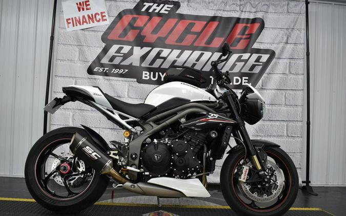 2019 Triumph Speed Triple RS Crystal White Metallic