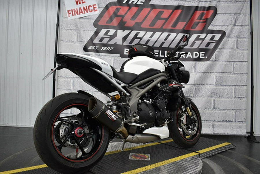 2019 Triumph Speed Triple RS Crystal White Metallic