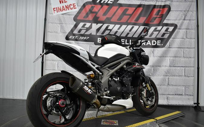 2019 Triumph Speed Triple RS Crystal White Metallic