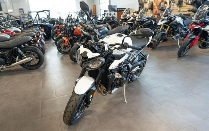 2024 Triumph Street Triple 765 R Crystal White