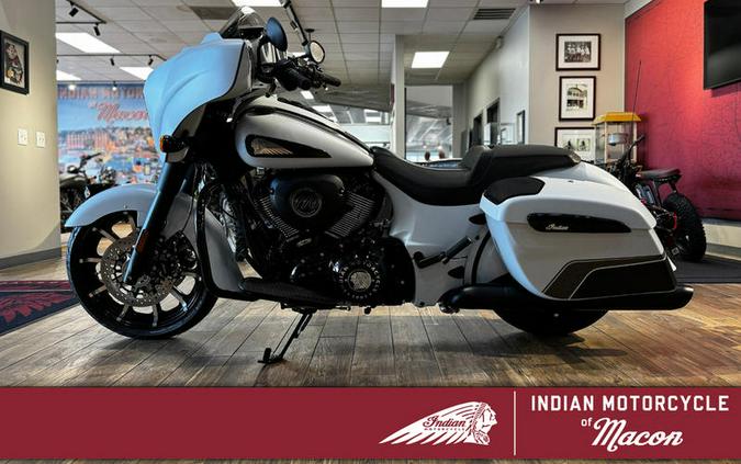 2024 Indian Motorcycle® Chieftain® Dark Horse® Ghost White Metallic Smoke