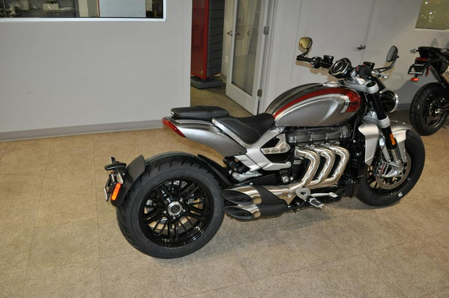 2023 Triumph Rocket 3 R Silver Ice Cranberry Red