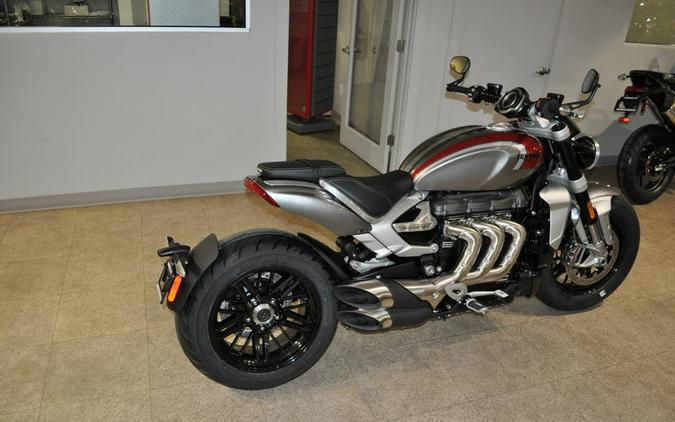 2023 Triumph Rocket 3 R Silver Ice Cranberry Red