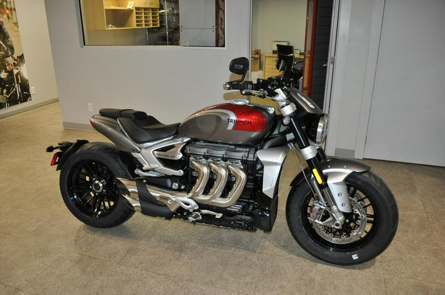 2023 Triumph Rocket 3 R Silver Ice Cranberry Red