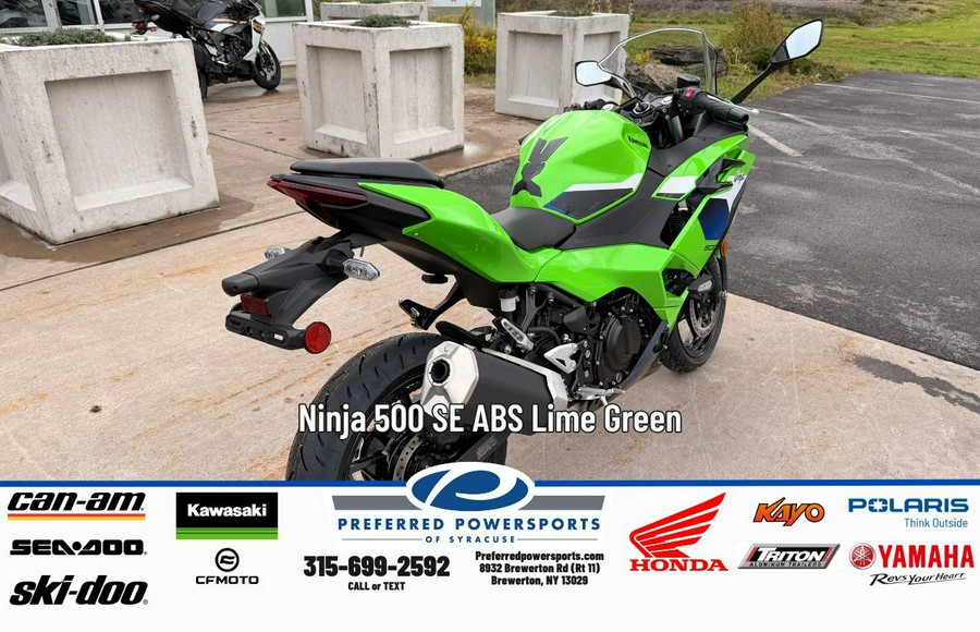 2026 Kawasaki Ninja 500 Lime Green