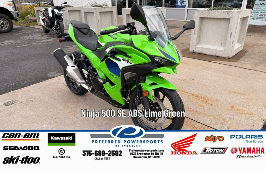 2026 Kawasaki Ninja 500 Lime Green