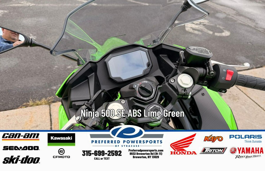 2026 Kawasaki Ninja 500 Lime Green