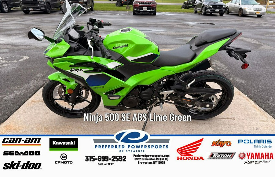 2026 Kawasaki Ninja 500 Lime Green