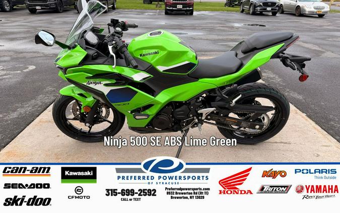 2026 Kawasaki Ninja 500 Lime Green