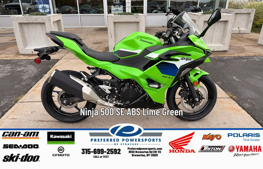 2026 Kawasaki Ninja 500 Lime Green