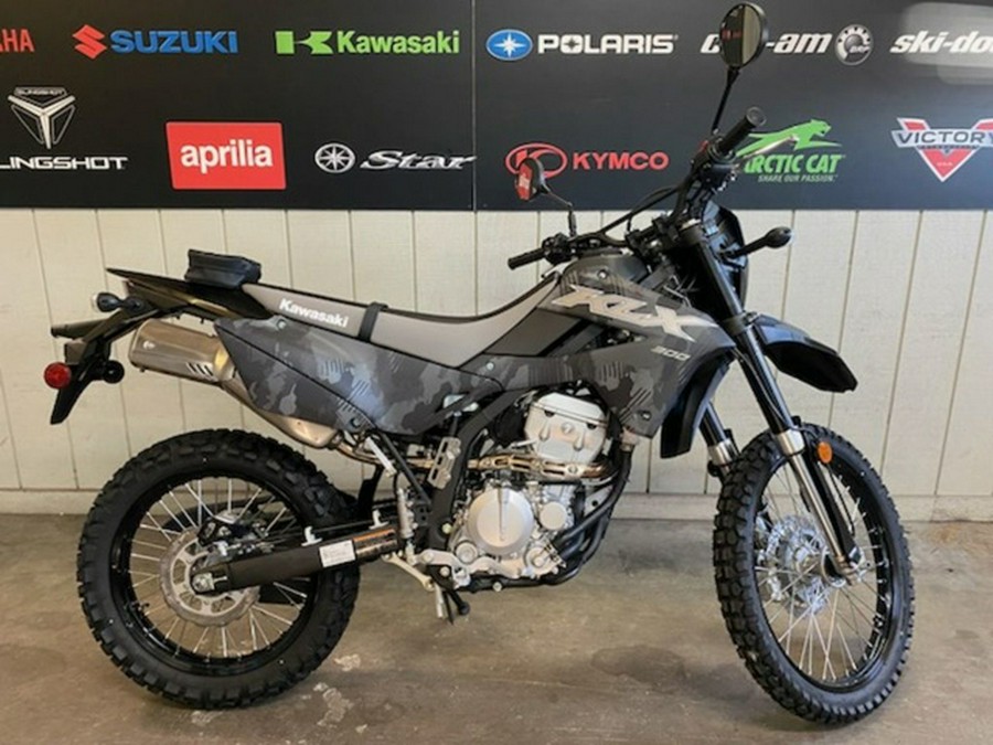 2024 Kawasaki KLX300 Cypher Camo Gray