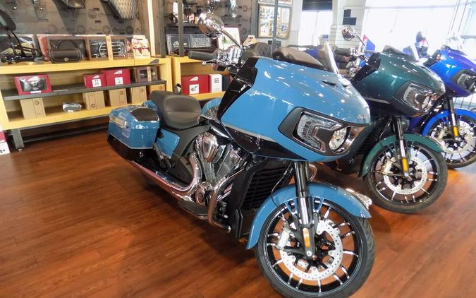 2026 Indian Motorcycle® Challenger® Limited 112 w/PowerBand Audio Storm Blue with Black Metallic