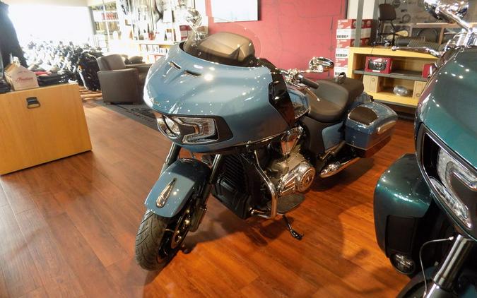2026 Indian Motorcycle® Challenger® Limited 112 w/PowerBand Audio Storm Blue with Black Metallic