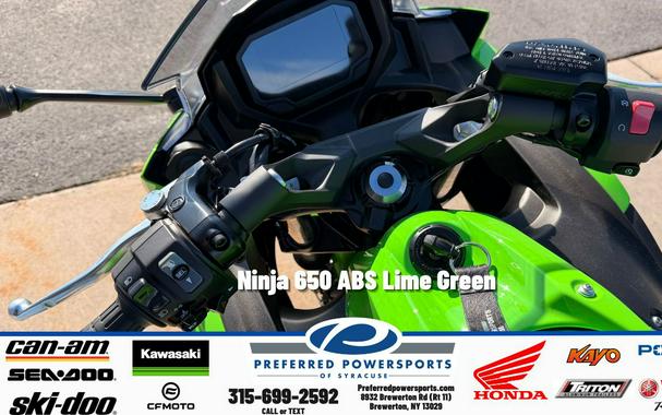 2026 Kawasaki Ninja 650 ABS Lime Green