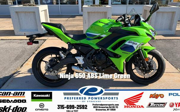 2026 Kawasaki Ninja 650 ABS Lime Green