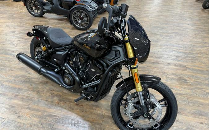 2026 Indian 101 Scout Black Crystal With Super Graphite