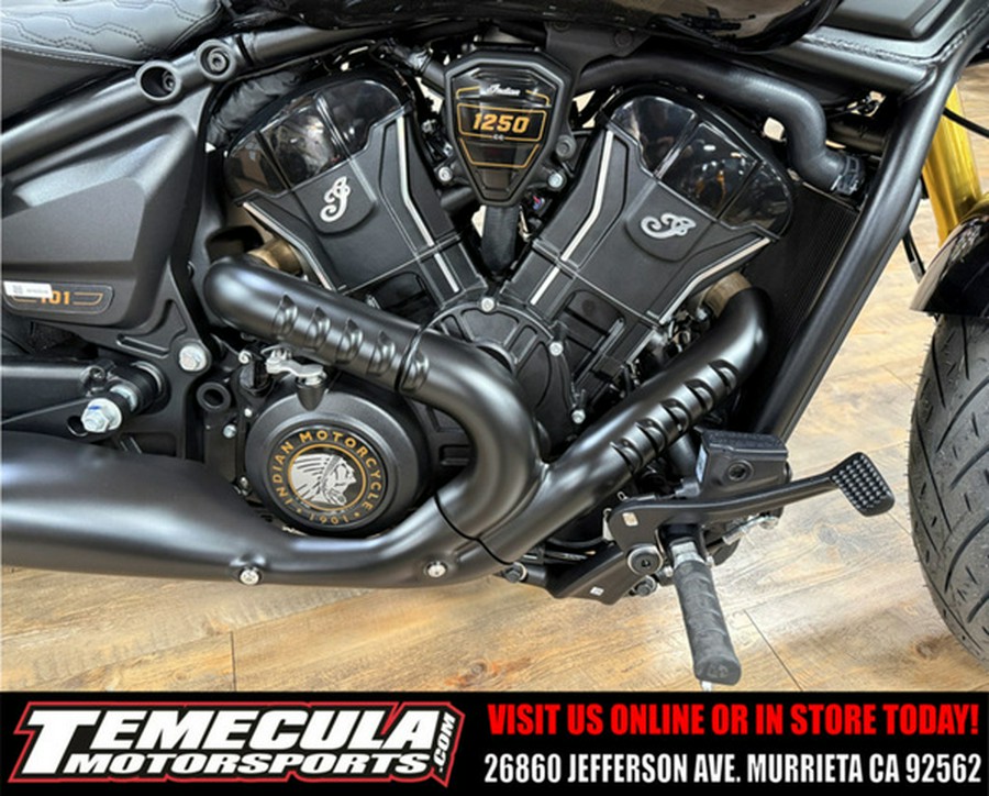 2026 Indian 101 Scout Black Crystal With Super Graphite