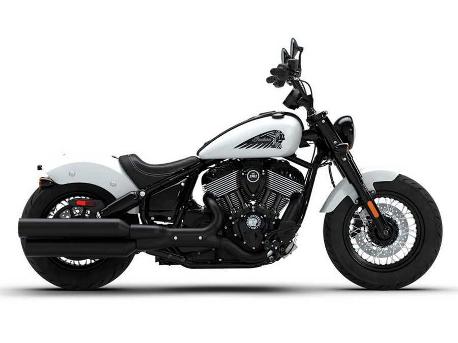 2026 Indian Motorcycle® Chief® Bobber Dark Horse® Ghost White Metallic Smoke