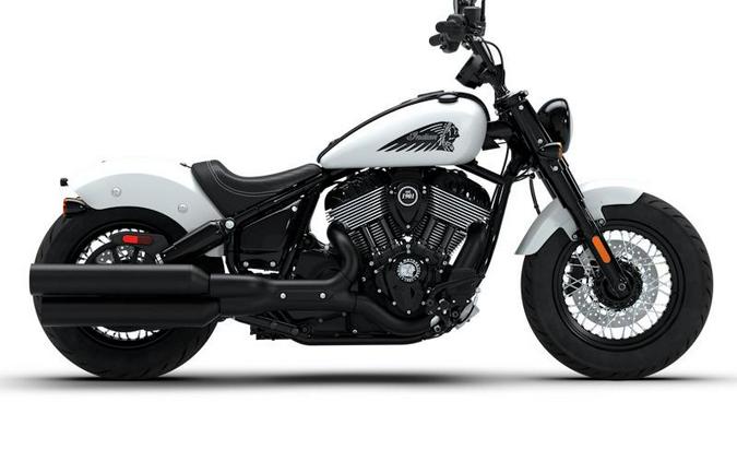 2026 Indian Motorcycle® Chief® Bobber Dark Horse® Ghost White Metallic Smoke