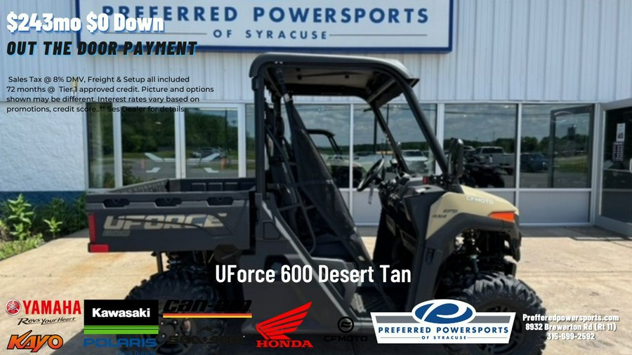 2024 CFMOTO UForce 600 EPS Desert Tan