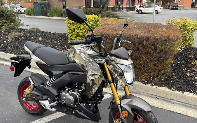2026 Kawasaki Z125 PRO Cypher Camo Beige