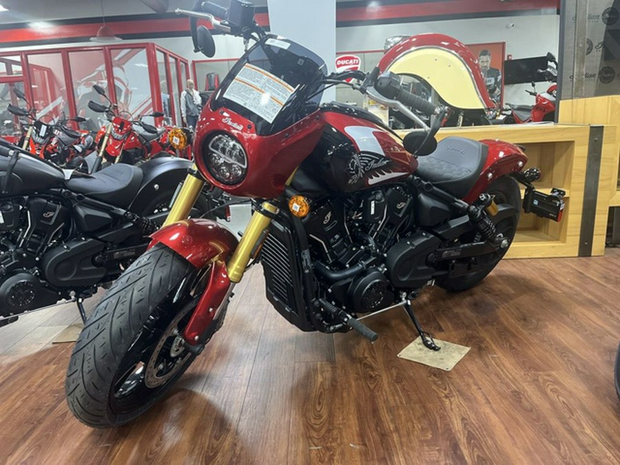 2025 Indian 101 Scout Sunset Red Metallic With Graphics