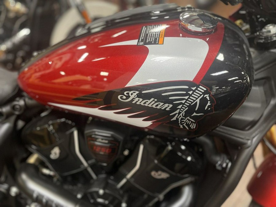 2025 Indian 101 Scout Sunset Red Metallic With Graphics