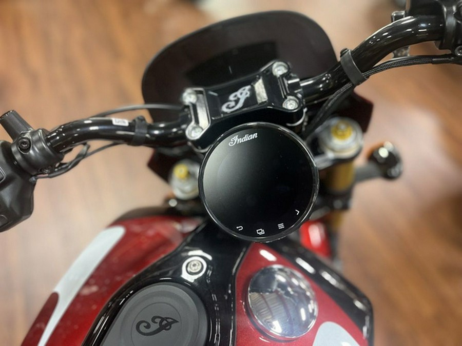 2025 Indian 101 Scout Sunset Red Metallic With Graphics