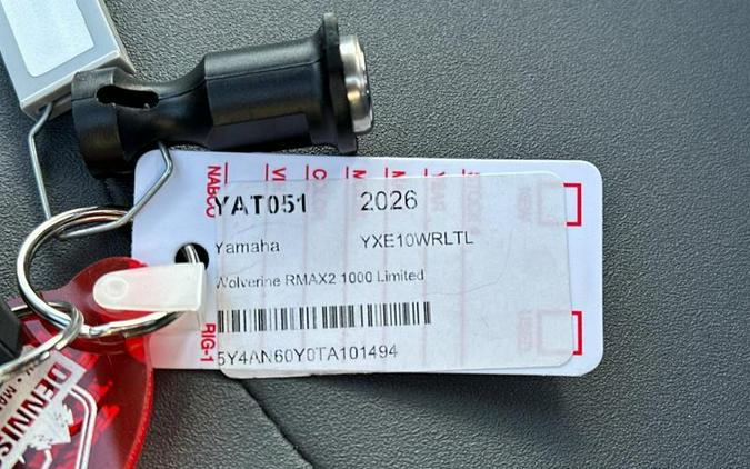 2026 Yamaha Wolverine Rmax2 1000 Limited