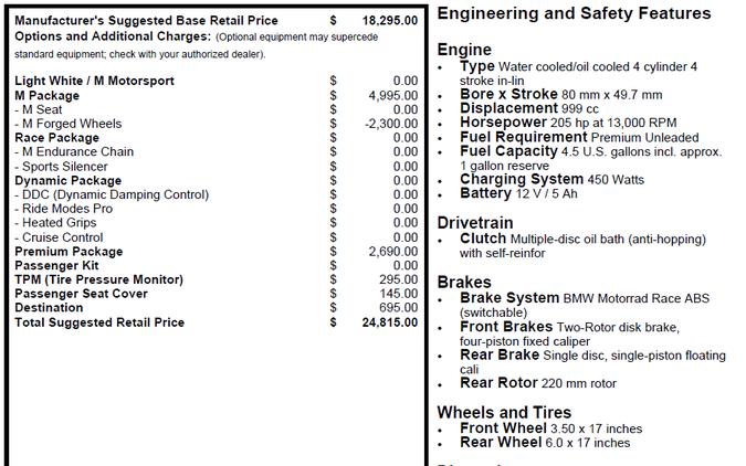 2024 BMW S 1000 RR