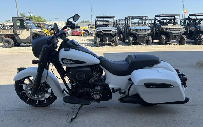 2026 Indian Springfield Dark Horse Ghost White Metallic Smoke