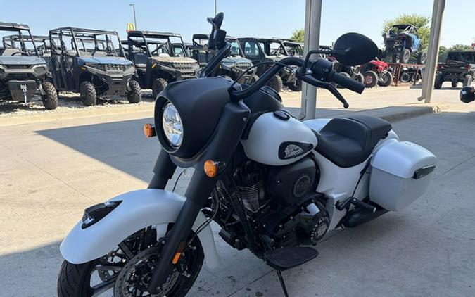 2026 Indian Springfield Dark Horse Ghost White Metallic Smoke