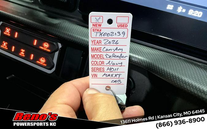2026 Can-Am Defender MAX XT CAB HD11
