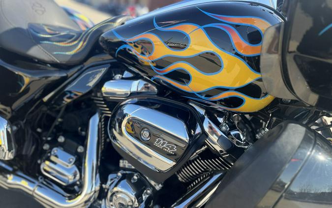 2024 Harley-Davidson® FLTRT Road Glide® 3 Vivid Black/Custom Flames 858548