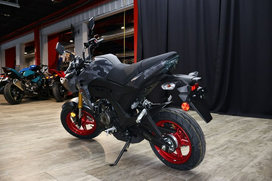 2024 Kawasaki Z125 PRO Cypher Camo Gray MatteMetallic Matte Car