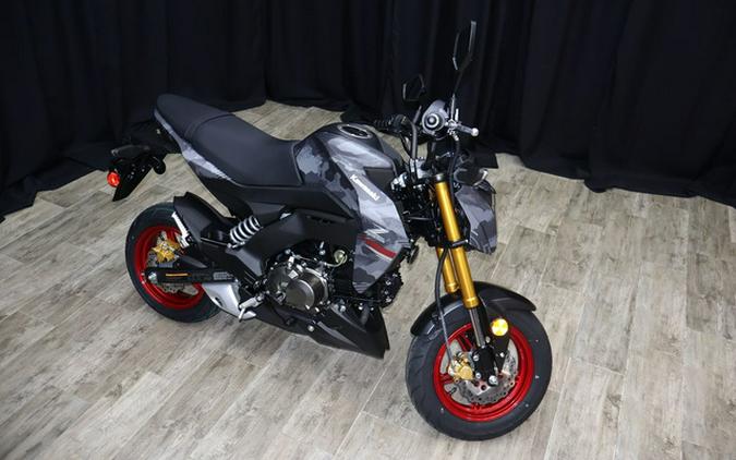 2024 Kawasaki Z125 PRO Cypher Camo Gray MatteMetallic Matte Car