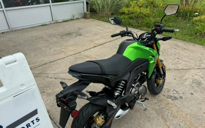 2024 Kawasaki Z125 Pro Candy Lime Green