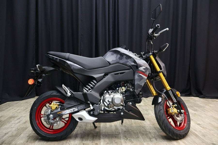 2024 Kawasaki Z125 PRO Cypher Camo Gray MatteMetallic Matte Car