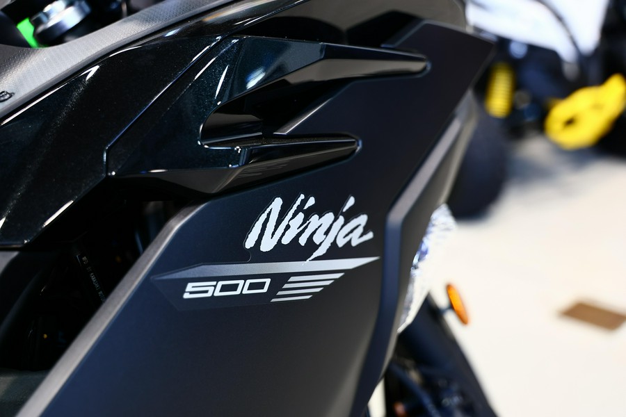 2026 Kawasaki Ninja 500 Metallic Flat Spark BlackMetallic Spark Black