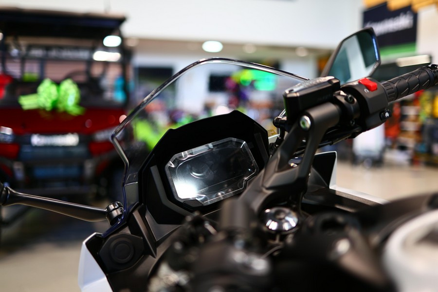 2026 Kawasaki NINJA 650 ABS Metallic Matte Whitish Silver Metallic Flat Spark Black