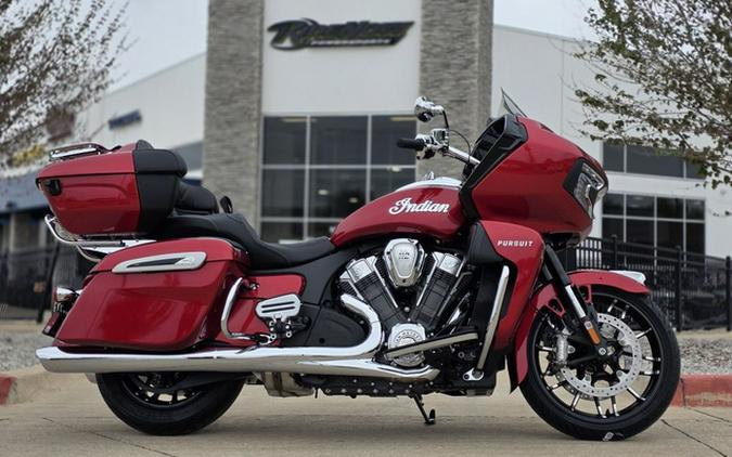 2026 Indian Pursuit Limited 112 w/PowerBand Audio Sunset Red Metallic