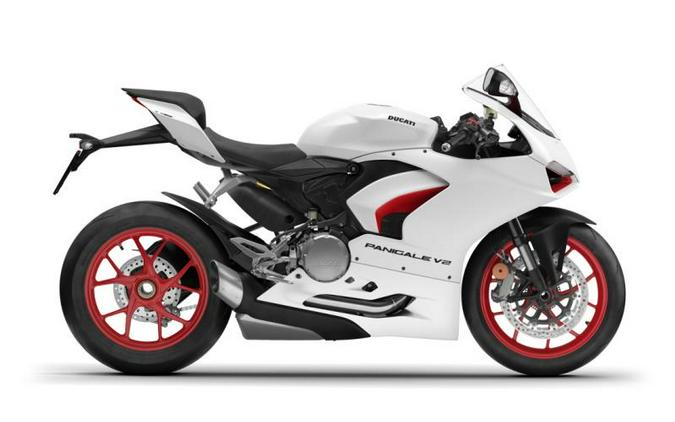 2022 Ducati Panigale V2 White Rosso Livery