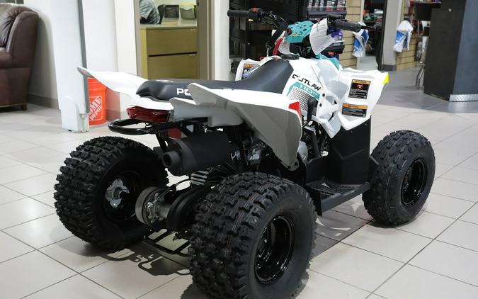 2025 Polaris Industries OUTLAW 110 EFI - BRIGHT WHITE / RAD GREEN