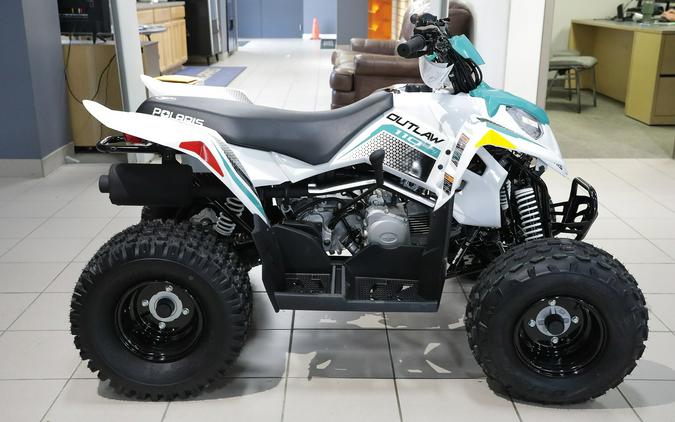 2025 Polaris Industries OUTLAW 110 EFI - BRIGHT WHITE / RAD GREEN