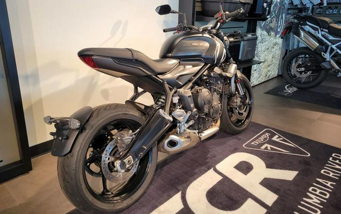 2023 Triumph Trident 660 Matte Jet Black / Matte Silver Ice